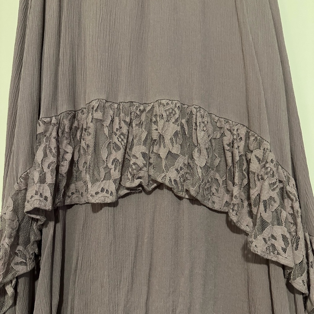 Love, Fire High Low Tiered Maxi Skirt Size Medium - Picture 4 of 8